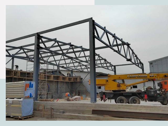 Строительство цехов в Гулькевичах