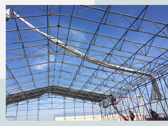 Шатровые ангары от 622 руб. в Гулькевичах и Краснодарском крае