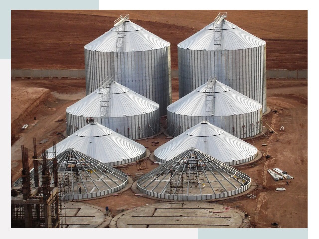 Строительство зерновых силосов в Гулькевичах