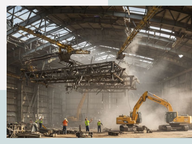 Демонтаж ангаров в Гулькевичах от 622 руб. за м²